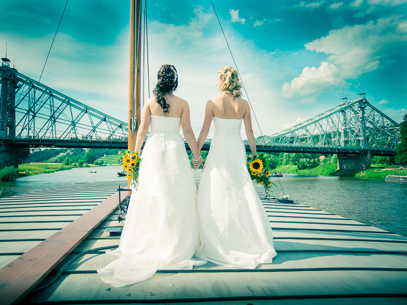 Zwei Bräute - eine Hochzeit.