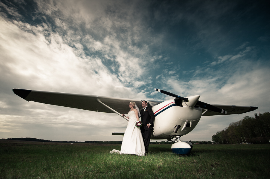 Flugzeuge im Bauch - bei Stefan und Franzi in Finsterwalde