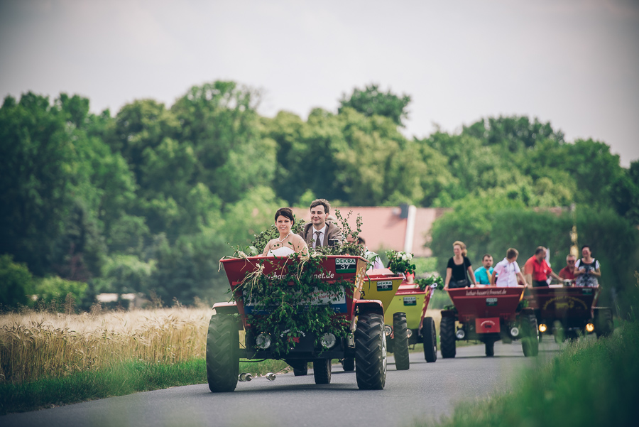 Dumper-Hochzeit in Schönfeld